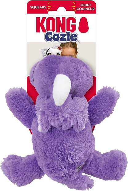 KONG - Cozie Rosie Rhino - Indoor Cuddle Squeaky Plush Dog Toy - for Small Dogs