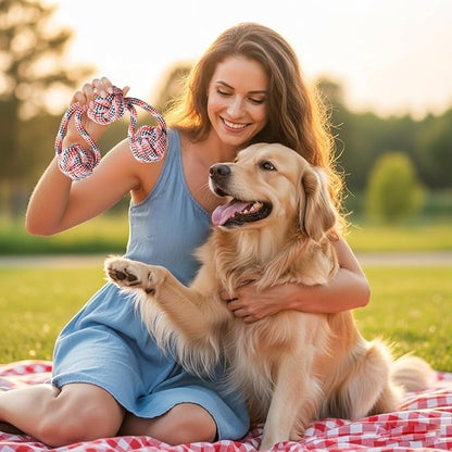 Dog Rope Toy – Interactive Chewing & Tug Toy | Puppy Teething Rope for Teeth Cleaning, Boredom Relief, Play, Training, Indoor, Home, Travel, Outdoor, Exercise, Fun & Pet Enrichment