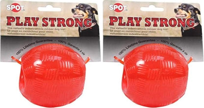 SPOT Play Strong Bones Chew Toys and Ball Toys for Dogs - Great for Aggressive Chewers and Puppies - Ball - Small (Pack of 2)