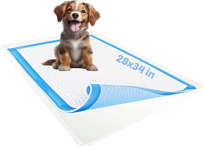 TidyFriend Dog Pee Pad Holder Tray Fits for 28” x 34” Wee Wee Pee Pads - Stable Grip, Raised Edges, Quick-Wipe Silicone Surface Dog Potty Tray Holder for Indoor Flooring Protection (White)