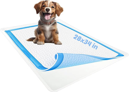 TidyFriend Dog Pee Pad Holder Tray Fits for 28” x 34” Wee Wee Pee Pads - Stable Grip, Raised Edges, Quick-Wipe Silicone Surface Dog Potty Tray Holder for Indoor Flooring Protection (White)