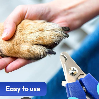 BPG Pet Grooming Tools for Dogs & Cats- 3 Piece Dog Grooming Kit, Pet Nail Care Kit, Nail Grinder, Clippers and File- Precision Trimming Perfect At Home Grooming Set