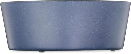 (3 Pack) Melamine Dog Bowl, Blue, Medium – Durable Plastic Pet Dishes with Non-Slip Bottom, Dishwasher Safe, Lightweight & Shatterproof, Ideal for Small to Medium Dogs, Puppies, Cats, Set of 3