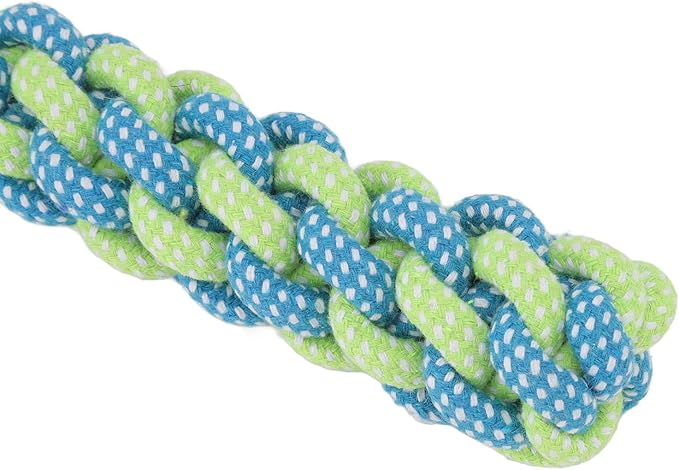Asixxsix Spring Pole Dog Rope Toy, 16.4ft Stainless Steel Rustproof Outdoor Bungee Hanging Toy and Muscle Builder Interactive Dog Tug Toy for Small Medium Large Dogs