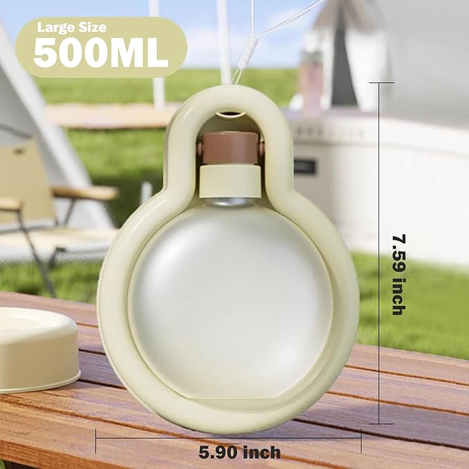 Dog Water Bottle, Portable Water Bowl Dispenser for Dogs, Leak Proof Pet Travel Squeeze Bottles Puppy Water Bowl for Pets Outdoor Walking, Hiking, Travel, Food Grade Plastic