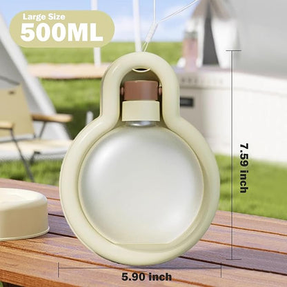 Dog Water Bottle, Portable Water Bowl Dispenser for Dogs, Leak Proof Pet Travel Squeeze Bottles Puppy Water Bowl for Pets Outdoor Walking, Hiking, Travel, Food Grade Plastic