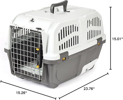Midwest Homes for Pets Skudo 24” Plastic Cat Carrier with Integrated Litter pan