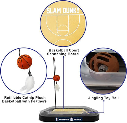 Washington Wizards Basketball Cat Scratcher Toy