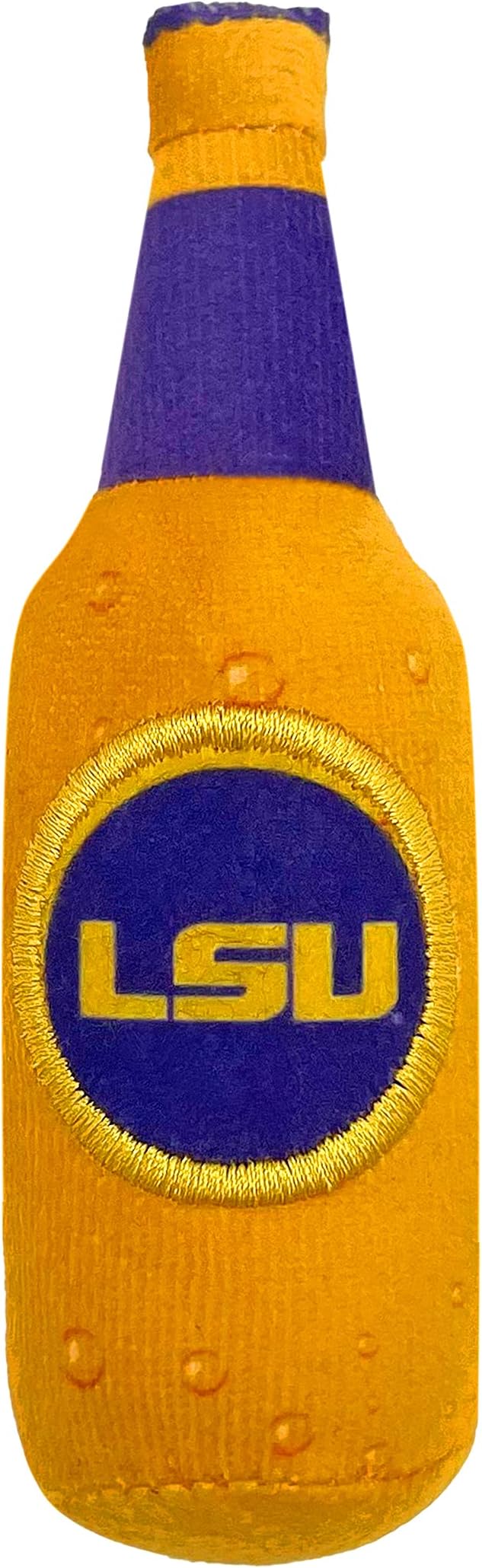 Best Plush CAT Toy - NCAA LSU Complete Set of 3 Piece Cat Toys Filled with Fresh Catnip. Includes: 1 Helmet Cat Toy, 1 Football Cat Toy with Feathers & 1 Beer Bottle. Beautiful Team Logos