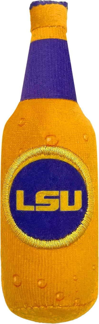 Best Plush CAT Toy - NCAA LSU Complete Set of 3 Piece Cat Toys Filled with Fresh Catnip. Includes: 1 Helmet Cat Toy, 1 Football Cat Toy with Feathers & 1 Beer Bottle. Beautiful Team Logos