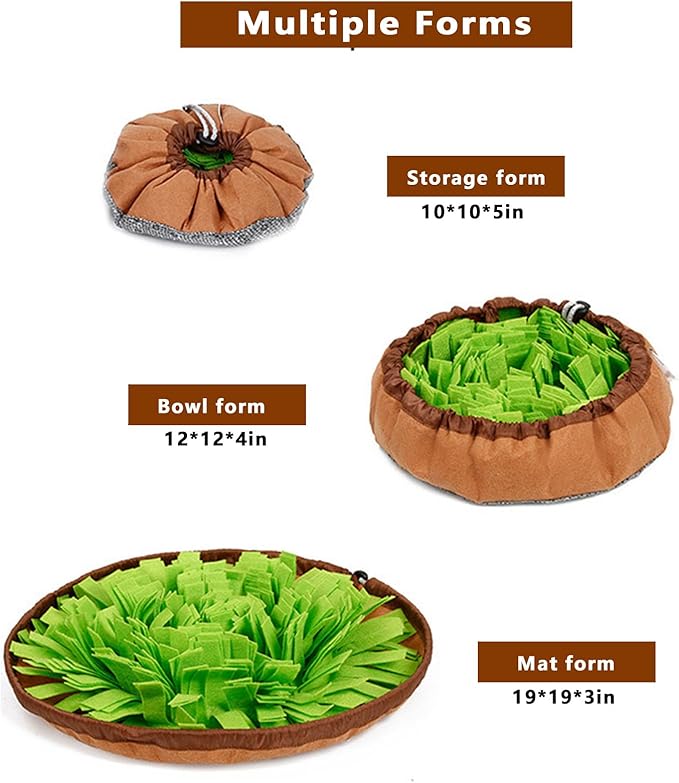 TMLDOT Snuffle Mat for Cats - Cat Slow Feeding Mat, Lick Mat for Cats, Puzzle Toys Interactive Game for Boredom, Cat Treat Dispenser Indoor Outdoor Stress Relief