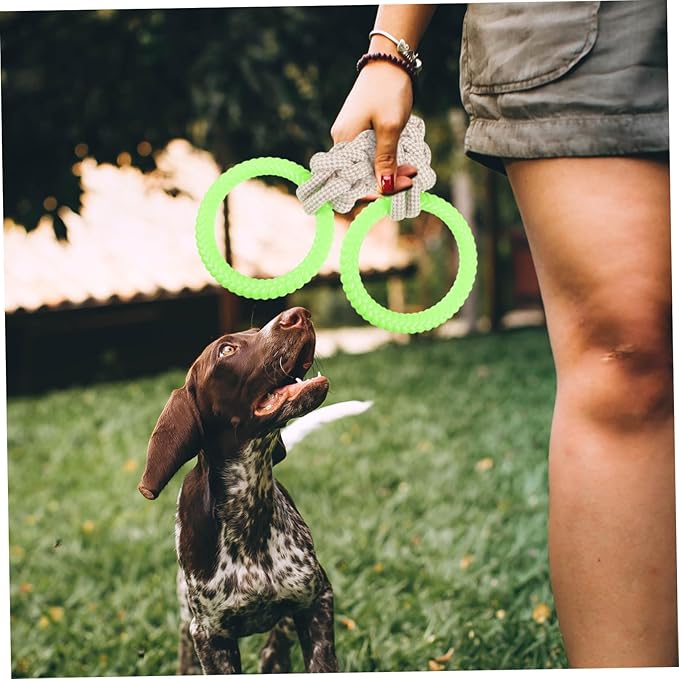 BESPORTBLE Dog Tug of War Toy Interactive Cotton Rope Teething Toy Multi for Large Dogs