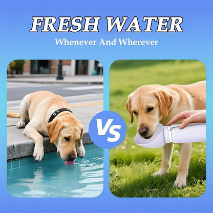 Dog Water Bottle, Silicone Foldable Bottle for Pets, Portable Pet Water Dispenser, Outdoor Travel Dog Drink, Walking Cat Drink Cup