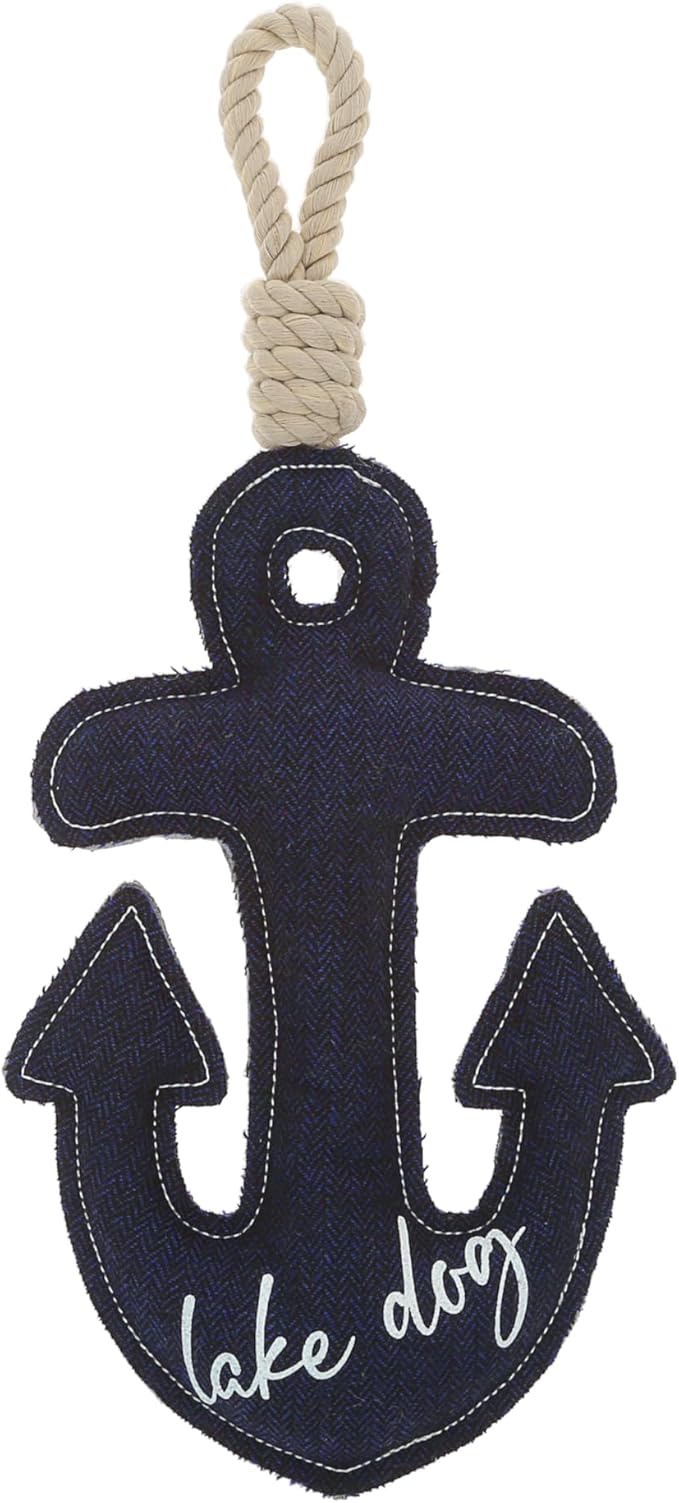 Pavilion Gift Company - Lake Dog - Dog Toy On Rope Tug of War Puppy Doggy K9 Lover Parent Lake Anchor Gift