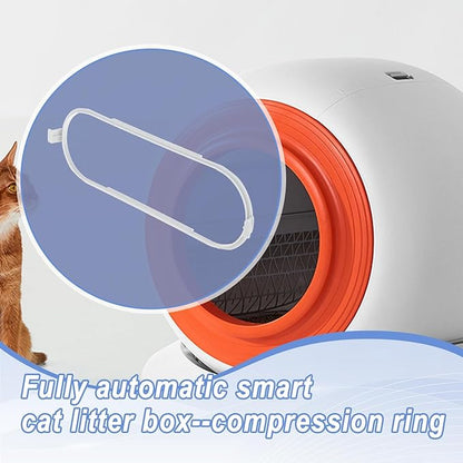 Cat Accessories Cat Litter Tray Self Cleaning Easy Installation Collects Waste Parts Replaces for, Pressure Ring