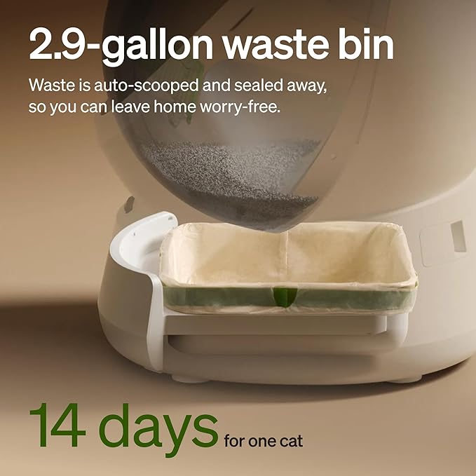 PETLIBRO Automatic Litter Box with AI-Camera Waste Analysis & 90-Day AI Trial, Open-Top Self Cleaning Litter Box for Large Cats with Multi-Cats Recognition, Weight & Usage Tracking, Auto Odor-Control