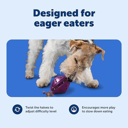 PetSafe Busy Buddy Twist'n Treat - BPA-Free Adjustable Meal Dispenser & Training Toy - Interactive Enrichment for Hard Chewers - Compatible with Hard & Smearable Treats - Helps Clean Teeth - Medium