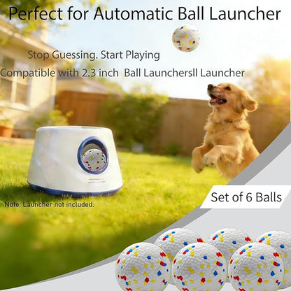Dog Toy Balls, 2.3 Inch ETPU Material, Replacement Balls for Automatic Ball Launcher Machine, Perfect for Small & Medium Dogs, Perfect for 2.3 Inch Automatic Launcher