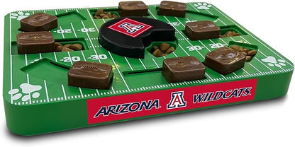 NCAA Puzzle Toy Slow Feeder, Puzzle Treat Dog Toy, Interactive Dog Treat Toy, Dog Puzzle Feeding Slow Toy (Arizona Wildcats)