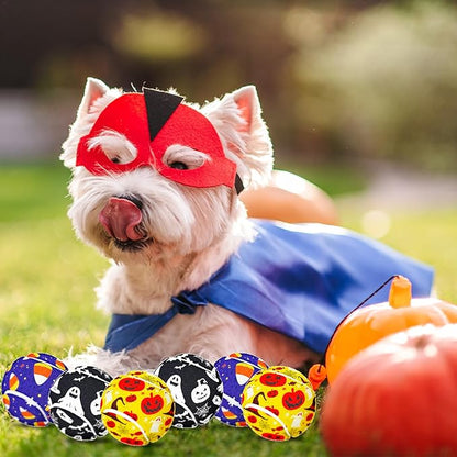 Libima 36 Pcs Halloween Dog Tennis Balls Bulk 2.5 Inches Toy Ball for Small Medium Large Dogs Durable Teething Chew Toys for Aggressive Dogs Exercise Training Catching, 3 Styles(Pumpkin)