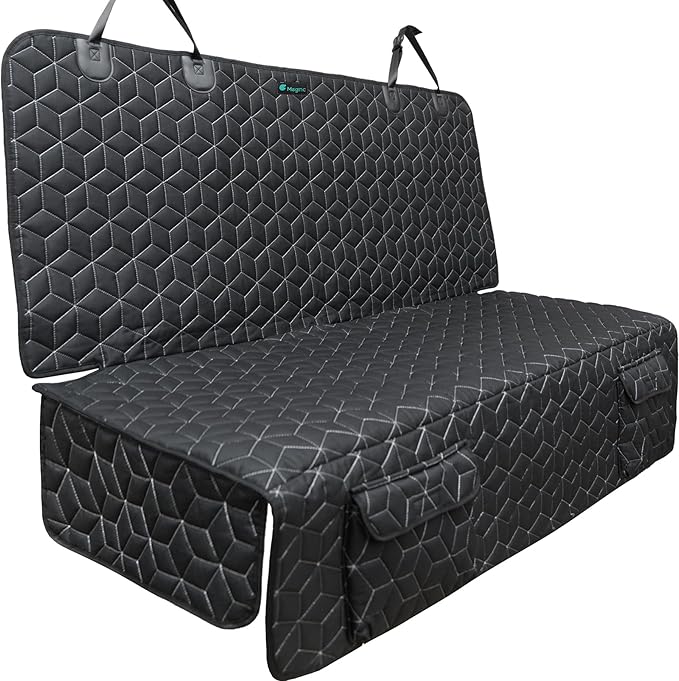 Meginc Bench Dog Car Seat Covers for SUV, Waterproof Dog Seat Cover for Back Seat Fit Ford Explorer Heavy Duty Non Slip Back Seat Cover Protector for Chevrolet Tahoe/Yukon/Suburban/Expedition