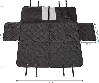 Car Boot Cover | Car Seat Covers for Dogs - Dog Seat Cover Car Boot Protection for Every Car Anti-Slip Lamination – Solid Dog Cover with Side Protection (65'' x 56'' x 20'') - Dog Travel Accessories