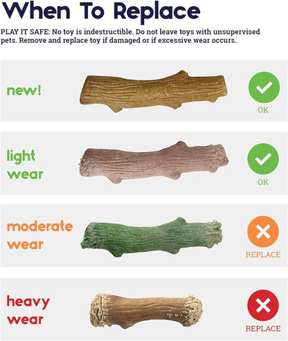 Outward Hound by Petstages Super Dogwood Durable Dog Chew Toy, Small - Long Lasting Chew Sticks Made of Natural Wood - USA Made