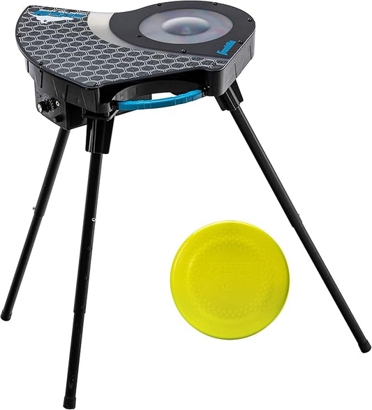 Franklin Pet Supply Co. Automatic Disc Launcher for Dogs - Ready Set Fetch Automatic Disc Tosser Dog Toy for Fetch - Portable Thrower Toy - Battery Powered