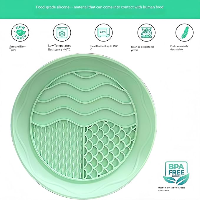 Fish Scale Patterned Licking Bowl