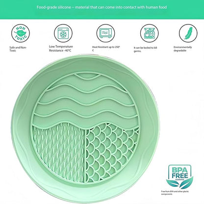 Fish Scale Patterned Licking Bowl