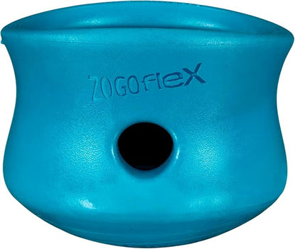 WEST PAW Zogoflex Toppl Interactive Treat Dispensing Puzzle Dog Toy for Mental Stimulation & Enrichment-Holds Kibble & Treats-Lickable, Freezable & Dishwasher Safe-Made in USA-Small-River
