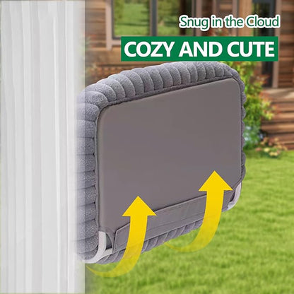 Collapsible Window Perch for Indoor Cats, Large Cats & Kittens - Equipped with a Cat-Catching Stick, Solid Metal Frame, Soft Cover, Strong 4 Suction Cup Wall Mount