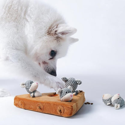 Nocciola Hide & Seek Interactive Dog Toys - Squeaky Toys for Small to Medium Dogs, Keeps Them Busy, Reduces Boredom