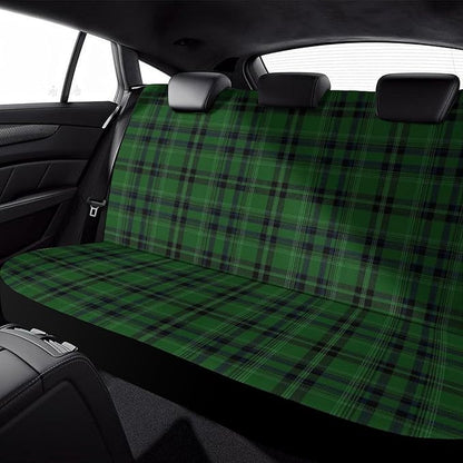Car Interior Decor Seat Cover, Fashion Universal Stretch Back Seat Protector, Car Accessories Rear Bench Seat Covers for Trucks SUV Compatible with Black Green Scottish Tartan Plaid Art