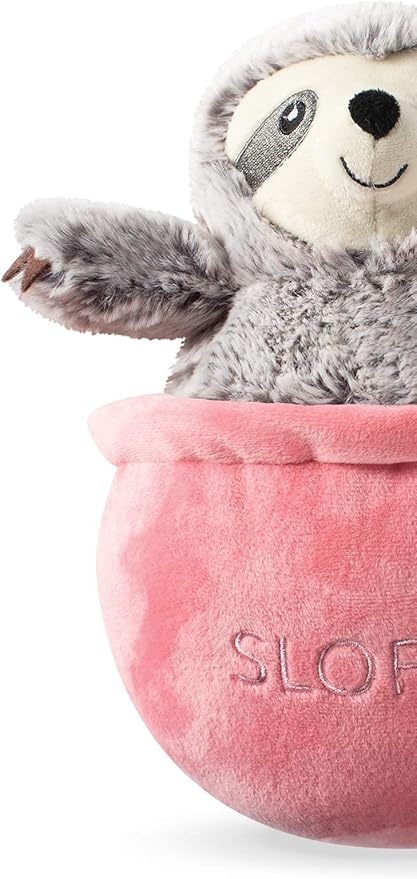Fringe Studio Slown' Dwn for Summer Sloth Pet Toy, Sloffee (289377)