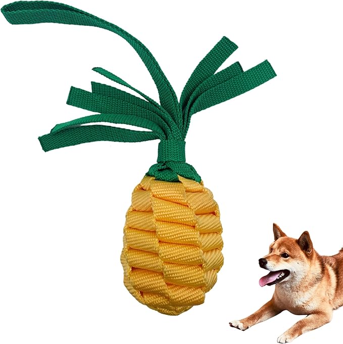 Pineapple Dog Dental Teeth Cleaning Chew Toys for Large Dogs