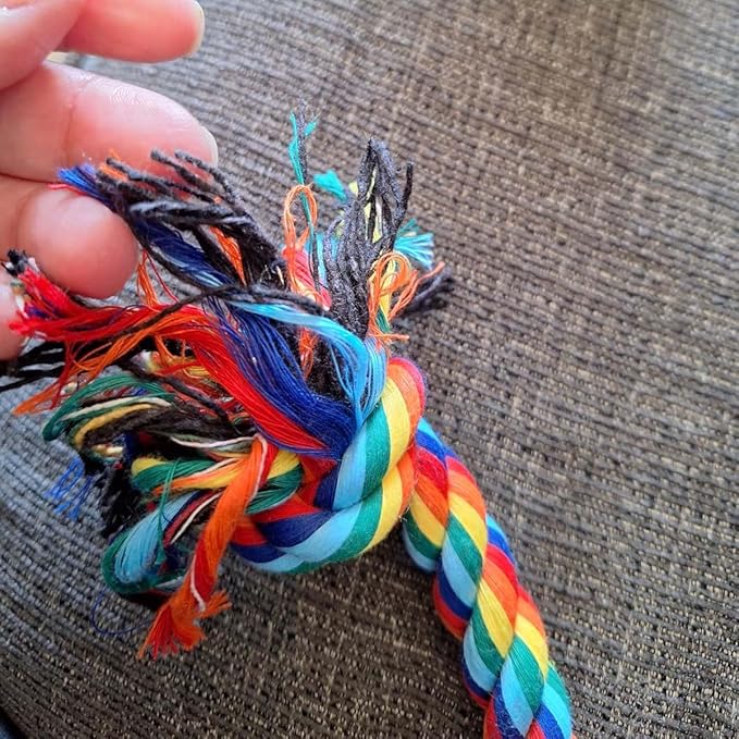 Puppy Rope Toys for Small Dogs - Puppy Teething Toys - Knots Dog Toy for Smart Newborn Pet and High Active Puppies - Doggy Mini Dental Pack of 2