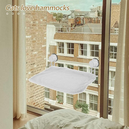 Mipcase Replacement Cat Window Bed Cover : Detachable Plush Cat Hammock Window Seat Cover, Breathable and Universal Fit, 17.68X10.81X0.79in (Grey)