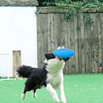 Nonslip Dog Flying Discs Chew Outdoor Toy Rubber Soft Training Exercise for Active Pet Outdoor Fetching Toy for Dog