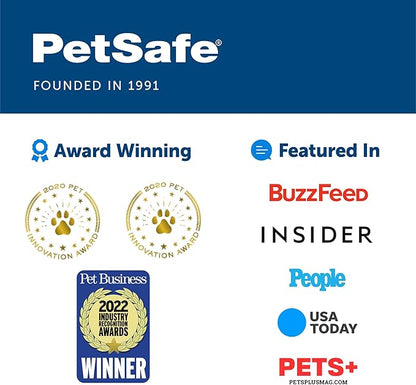 PetSafe Healthy Pet Food Station-Medium, 4 lb Kibble Capacity-Gravity Pet Feeder Dry Food Dispenser, Automatic Cat Feeder, Small to Medium-Removable Stainless Steel Bowl (Pack of 2)