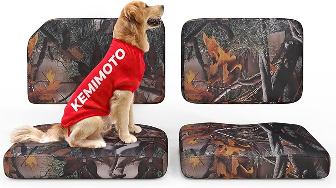 KEMIMOTO Seat Covers Camo Compatible with Kubota RTV X900, RTV X1120D, RTV 1140 2014-2025 and X1100 2007-2013, Compatible with Kubota Sidekick RTV-XG850