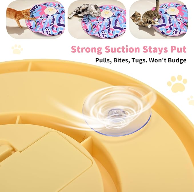 Interactive Cat Toys,Electric Moving Wand Feather, Automatic Fun Mental Stimulation for Bored Indoor Cat Toys, Exercise Kicker Play & Chase for Hide and Seek(Butterfly ASIN B0GDLYC9QC)