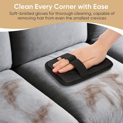 2 Pcs,Pet Removal Gloves for Dog&Cat， Electrostatic Pet Hair Remover， Pet Removal Gloves， Pet Hair Remover for Furniture， Reusable Pet Hair Remover