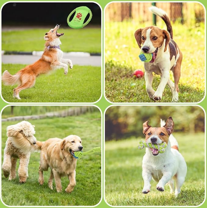 6Pack Dog Rope Toys, Interactive Tough Chew Toys for Small and Medium Dogs, Clean Teeth and Relieve Boredom, Tug of War, Aggressive Chewers, Cotton Rope Knot Puppy Dental Toy