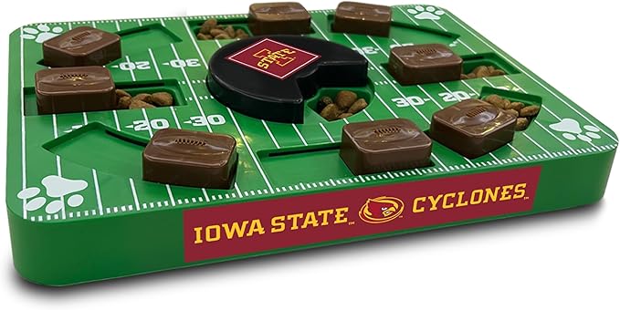 Pets First NCAA Iowa State Cyclones Puzzle Toy, Puzzle Treat Dog Toy, Interactive Dog Treat Toy, Dog Puzzle Fedding Slow Toy