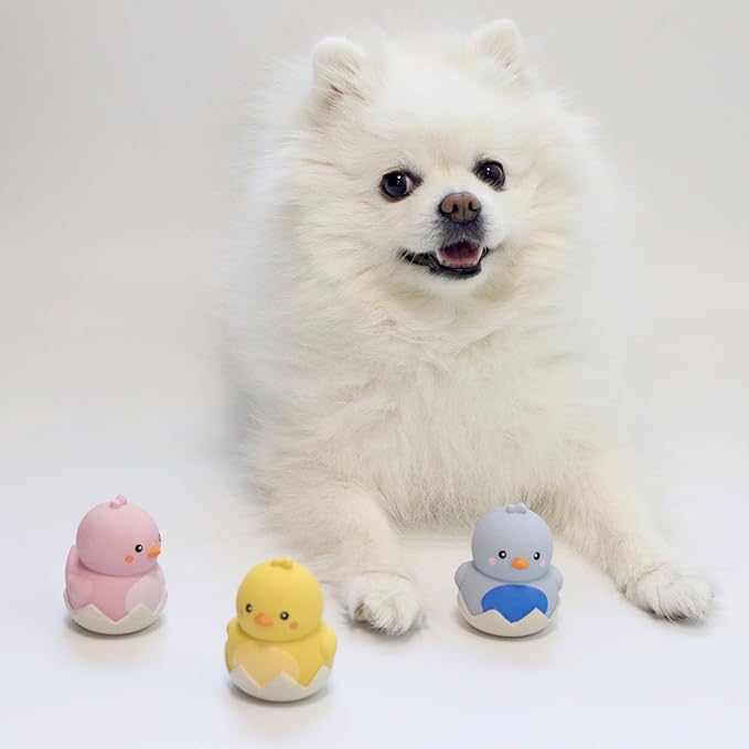 Latex Dog Squeaky Toys Rubber Duck Dog Toy Easter Dog Toys for Small Dogs (3pack)