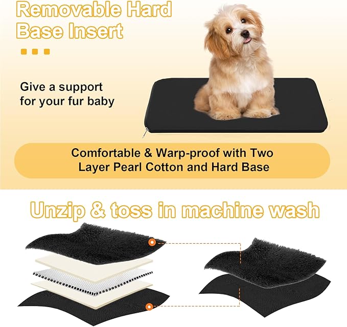 Console Dog Car Seat for Small Dogs Cats Up to 12lbs, Anti-Collapse Pet Armrest Booster Seat with Soft Pillow,Non-Slip Seat Rails Hooks & Safety Belt, Portable Car Accessories for Pets Travel