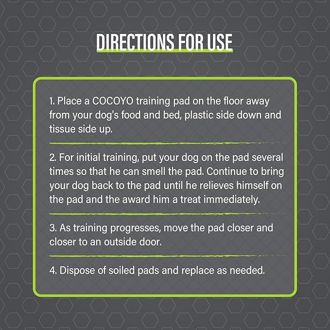 COCOYO Charcoal Dog Pee Pads Extra Large 35“x40”,Dog Training Pads Giant Size, Disposable Urine Bed Pads for Odor-Control, Training Liners for Housebreaking (30 Counts)