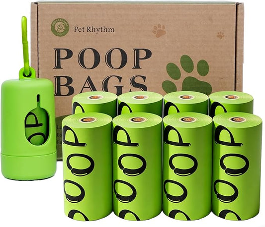 Dog poop bag rolls 120 bags lavender flavor, 13x9 in Extra Large with Dispenser, Guaranteed Leak Proof and Extra Thick, For Fragrance Bags for Dogs Walking and Cat Litter