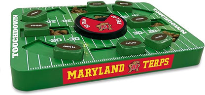 Pets First NCAA Maryland Large Puzzle Toy - Interactive Treat and Slow Feeding Toy for Dogs, New Large Size